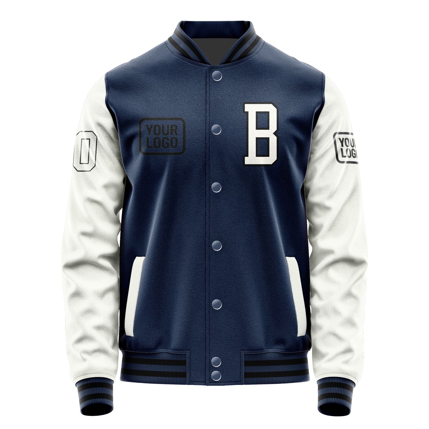 Maßgeschneidertes Marineblau Weiß Jacke JA101018101717181817