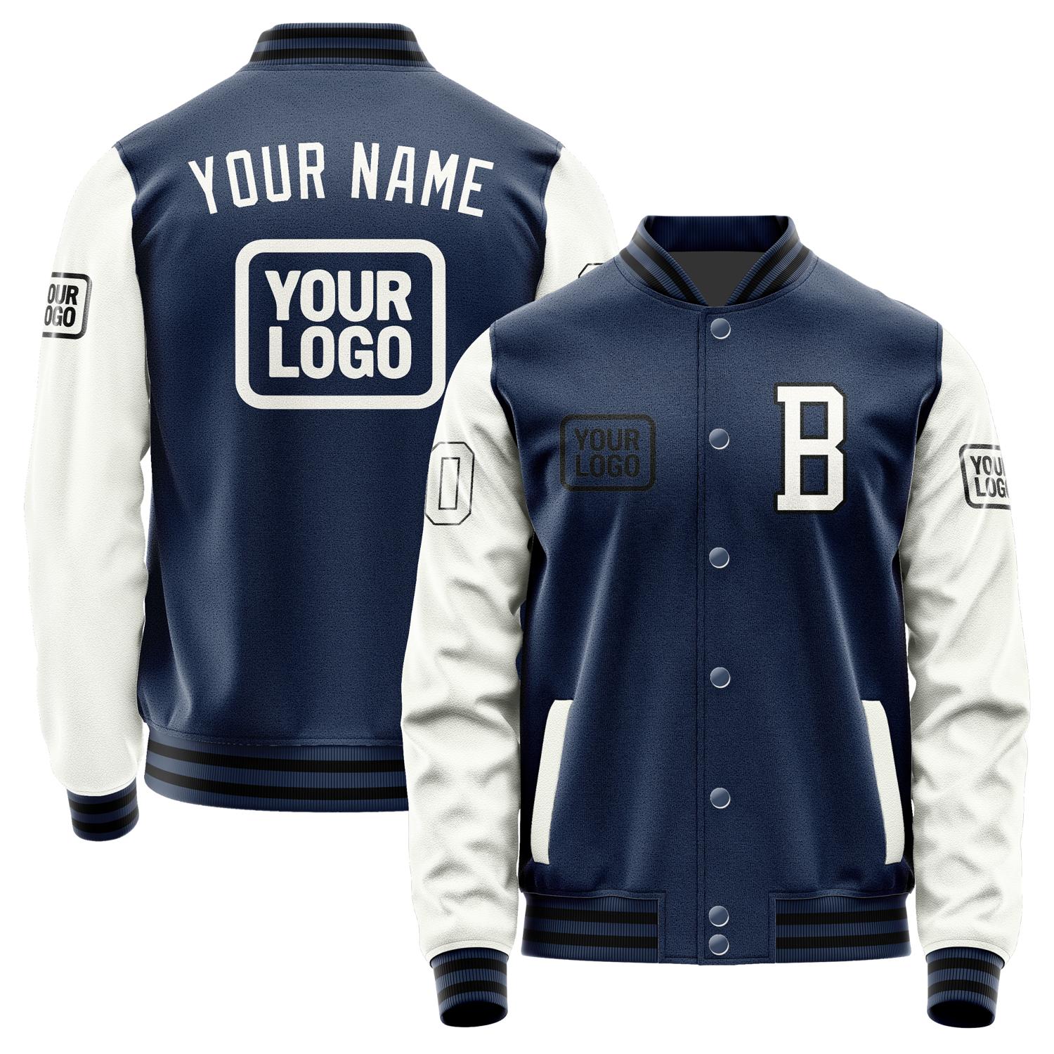 Maßgeschneidertes Marineblau Weiß Jacke JA101018101717181817