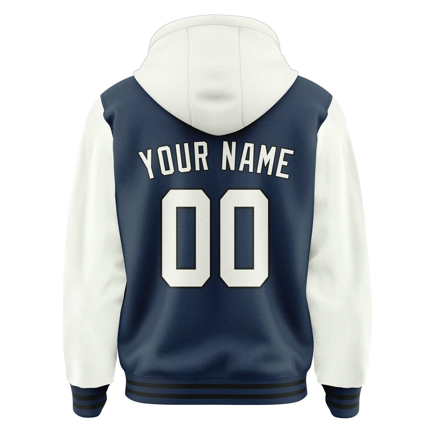 Maßgeschneidertes Marineblau Weiß Jacke