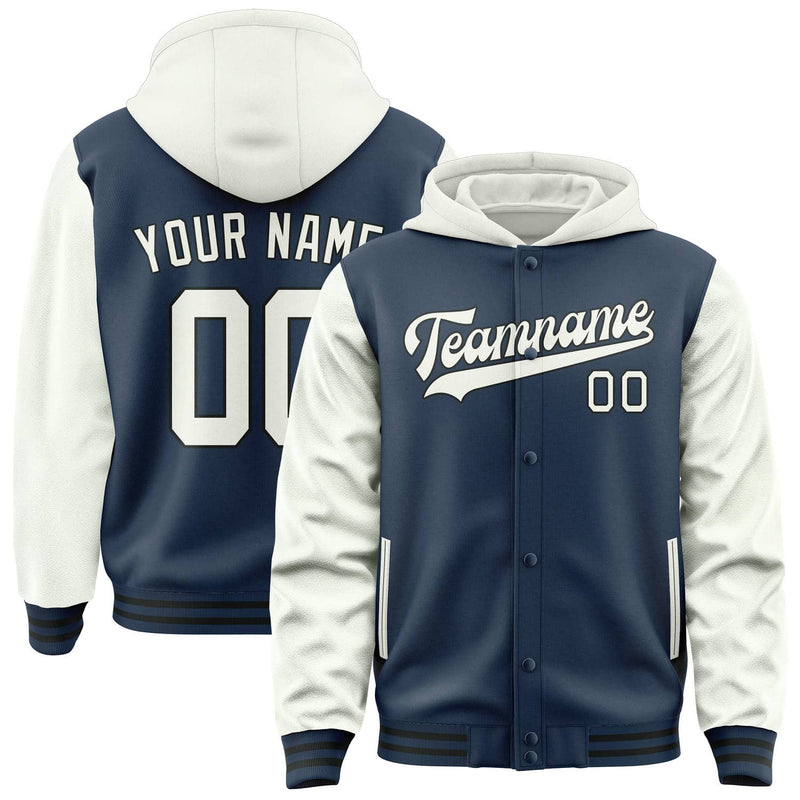 Maßgeschneidertes Marineblau Weiß Jacke JA101018101717181817