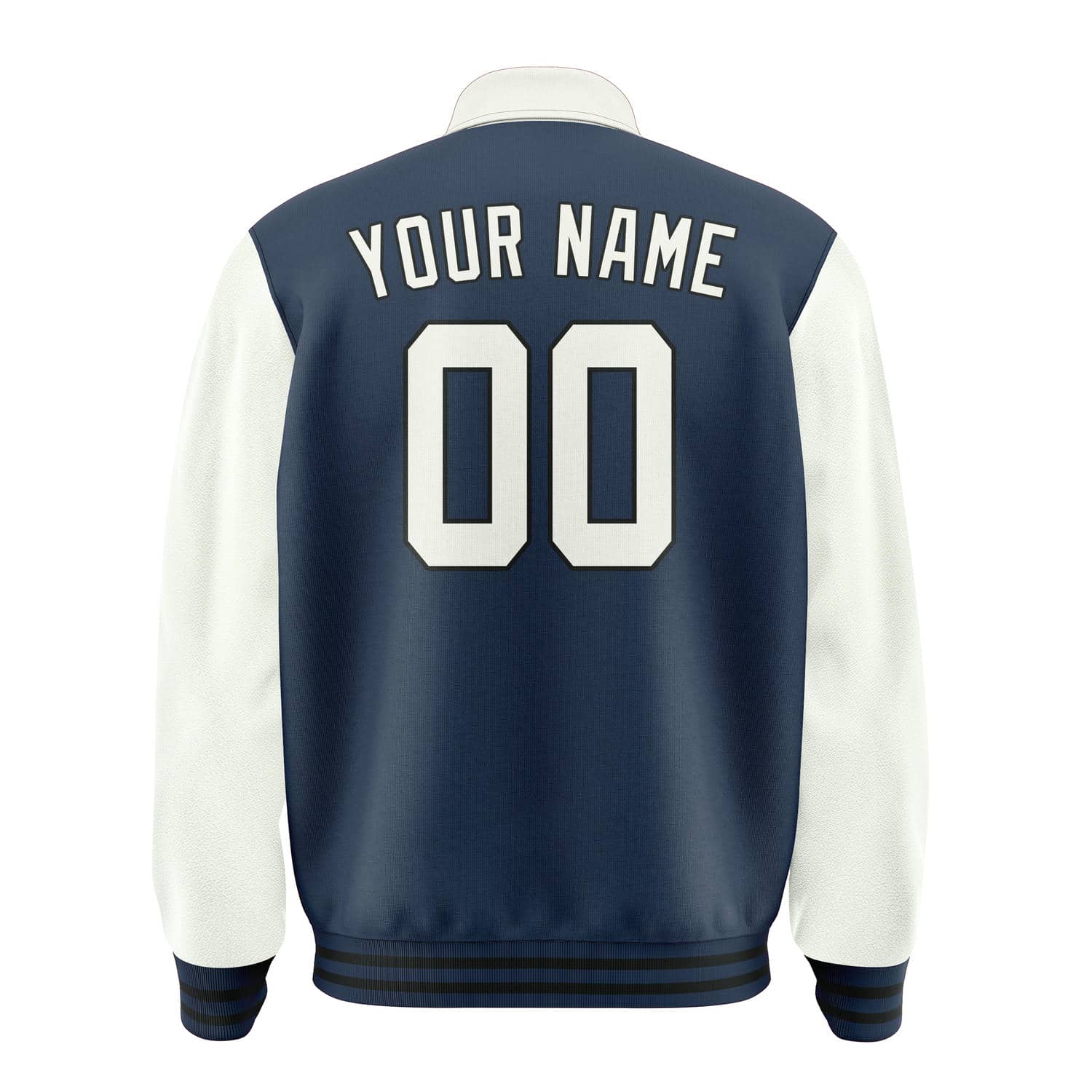 Maßgeschneidertes Marineblau Weiß Jacke