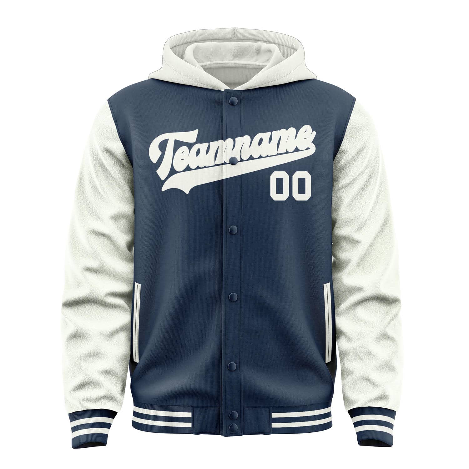 Maßgeschneidertes Königsblau Weiß Jacke