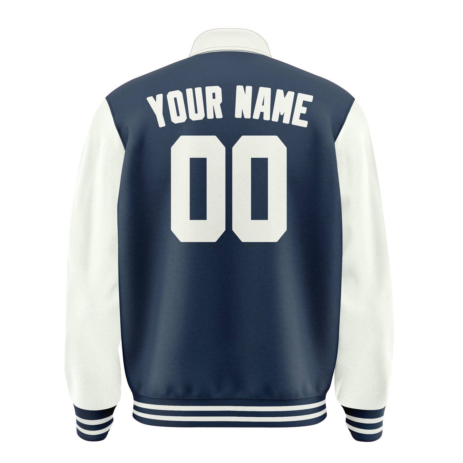 Maßgeschneidertes Marineblau Weiß Jacke