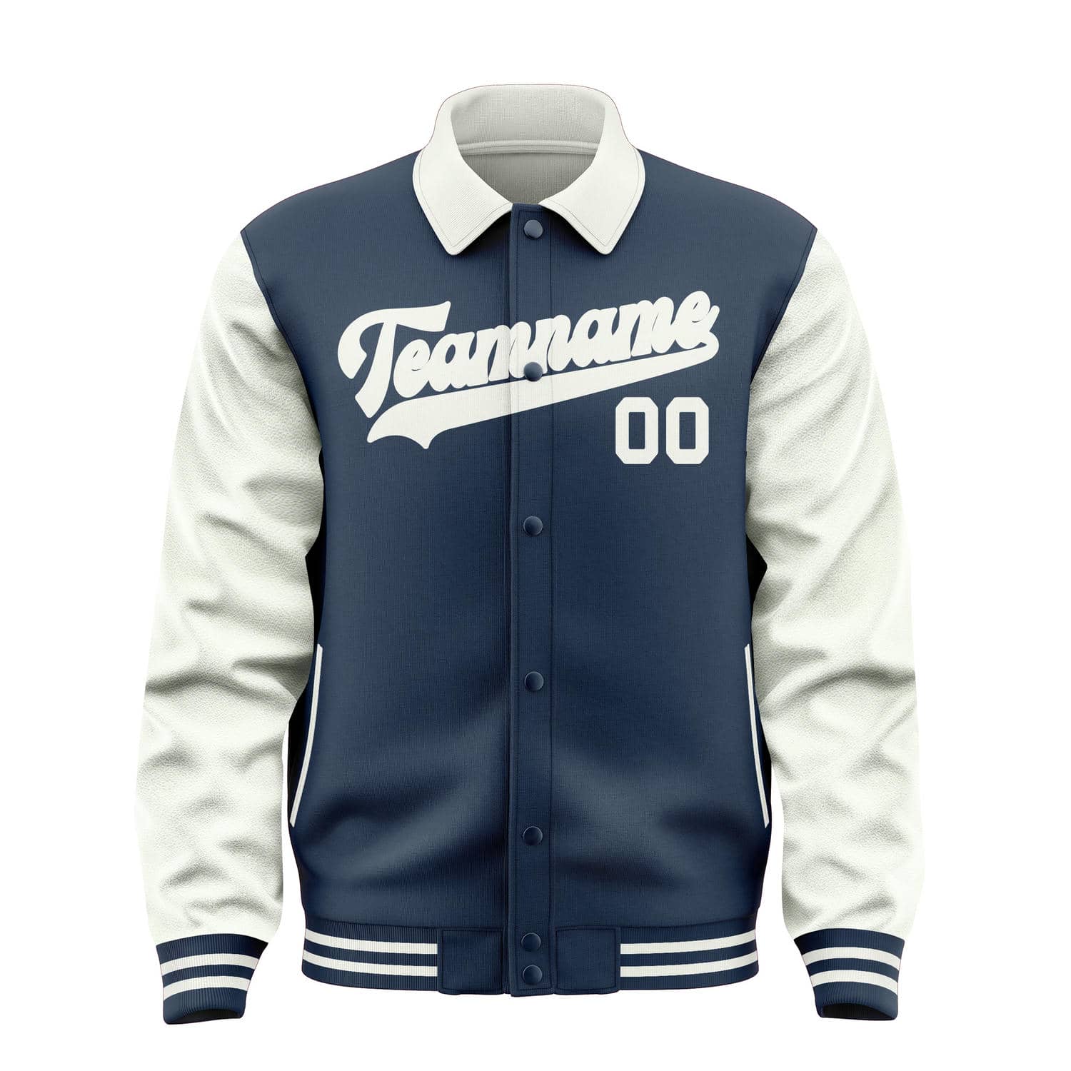 Maßgeschneidertes Königsblau Weiß Jacke