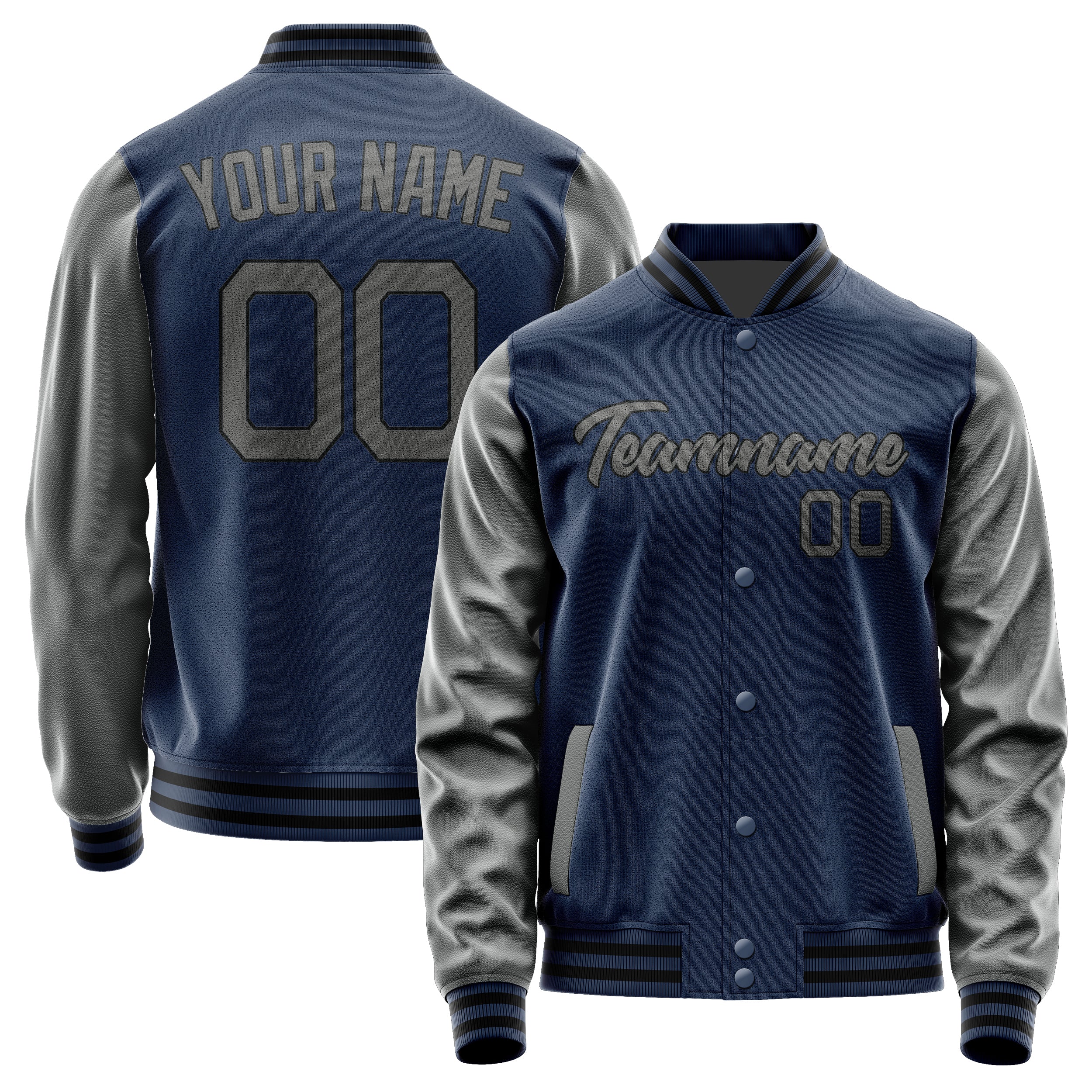 Maßgeschneidertes Marineblau Dunkelgrau Jacke Ja1010201017B21720