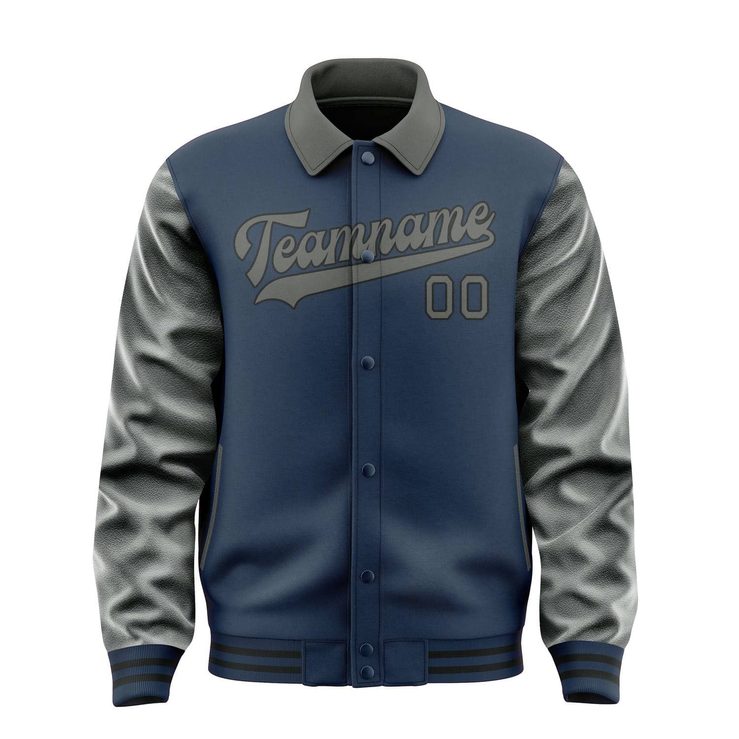 Maßgeschneidertes Marineblau Dunkelgrau Jacke