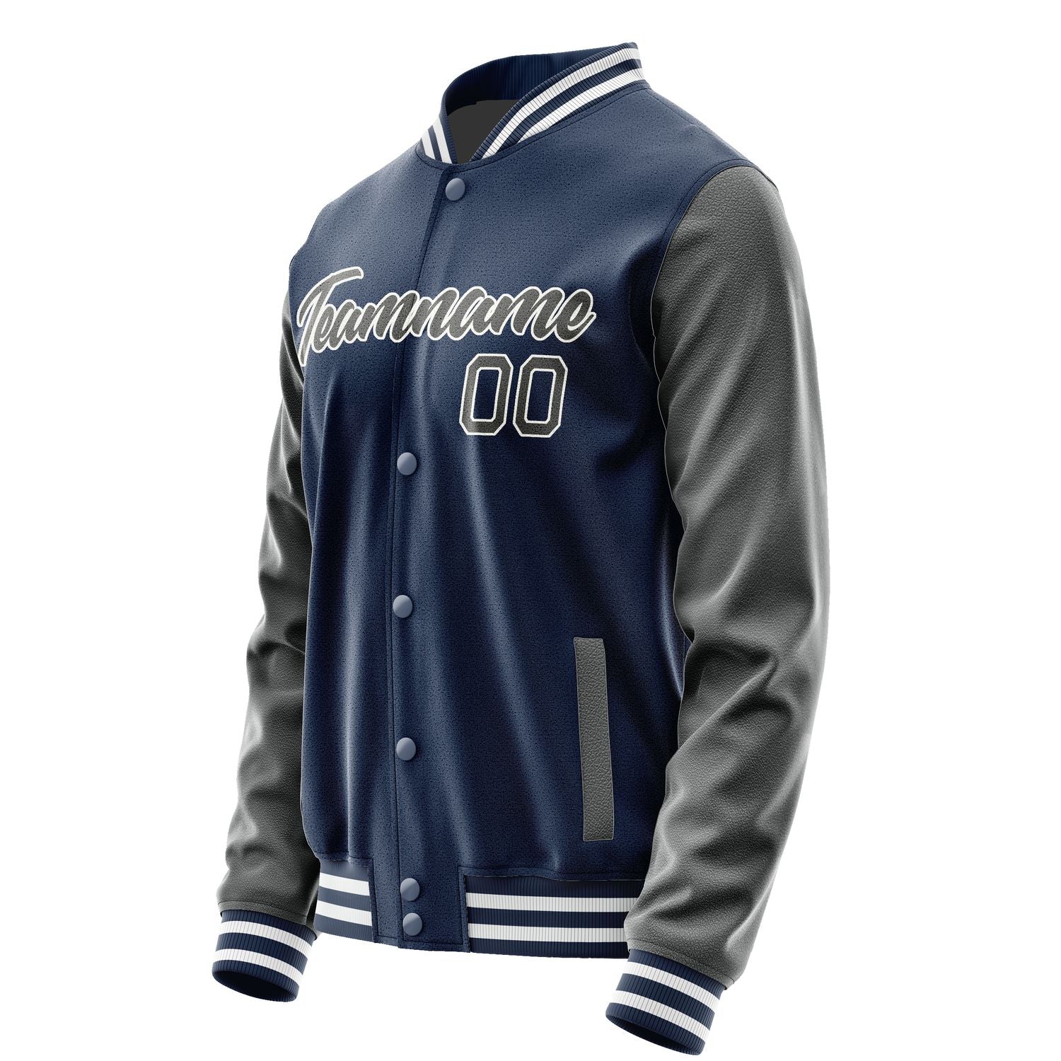 Maßgeschneidertes Marineblau Dunkelgrau Jacke Ja1010201018B21820