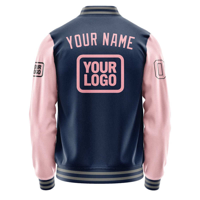 Maßgeschneidertes Marineblau Rosa Jacke JA101021100417212117