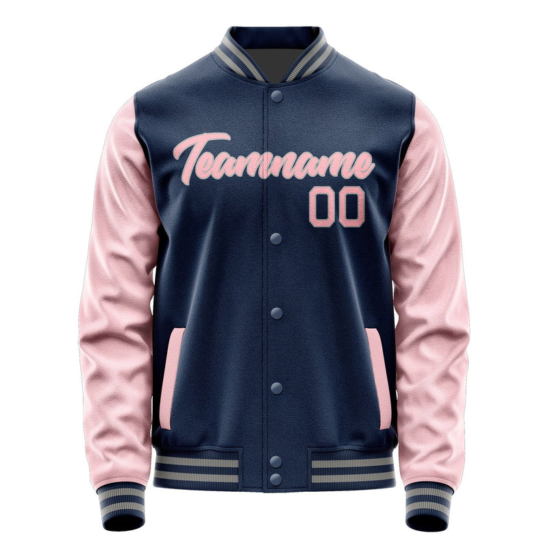 Maßgeschneidertes Marineblau Rosa Jacke Ja1010211004B20421