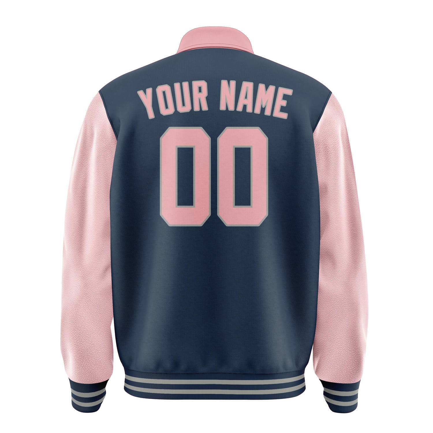 Maßgeschneidertes Marineblau Rosa Jacke