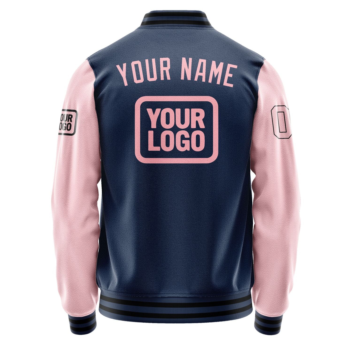Maßgeschneidertes Marineblau Rosa Jacke JA101021101717212117