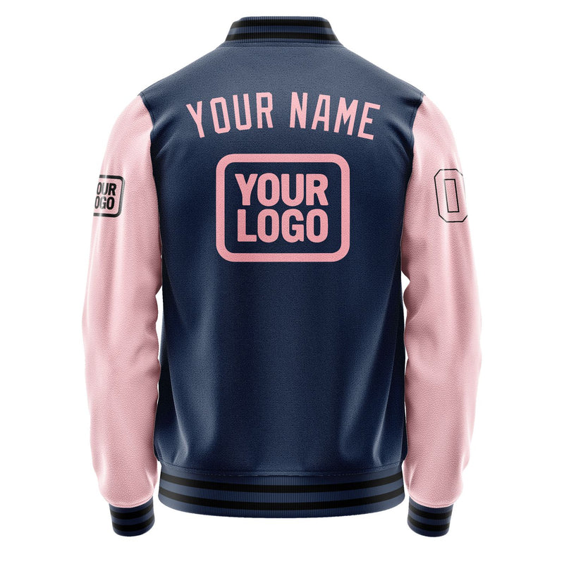 Maßgeschneidertes Marineblau Rosa Jacke JA101021101717212117