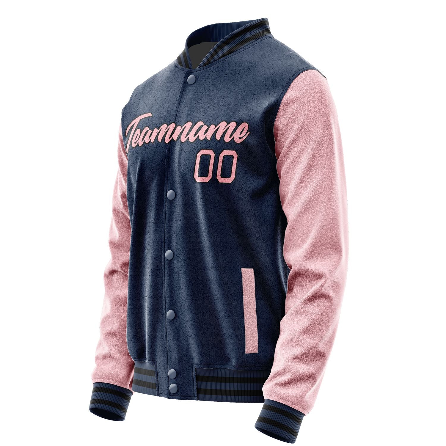 Maßgeschneidertes Marineblau Rosa Jacke Ja1010211017B21721