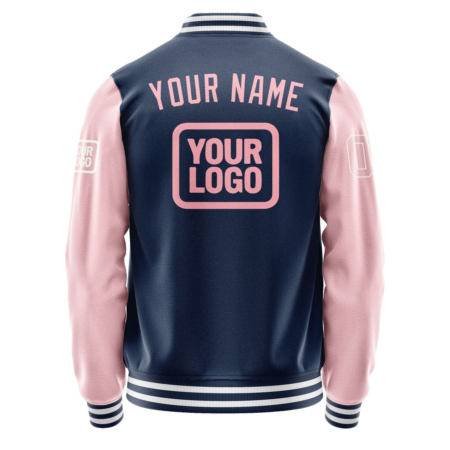 Maßgeschneidertes Marineblau Rosa Jacke JA101021101818212118