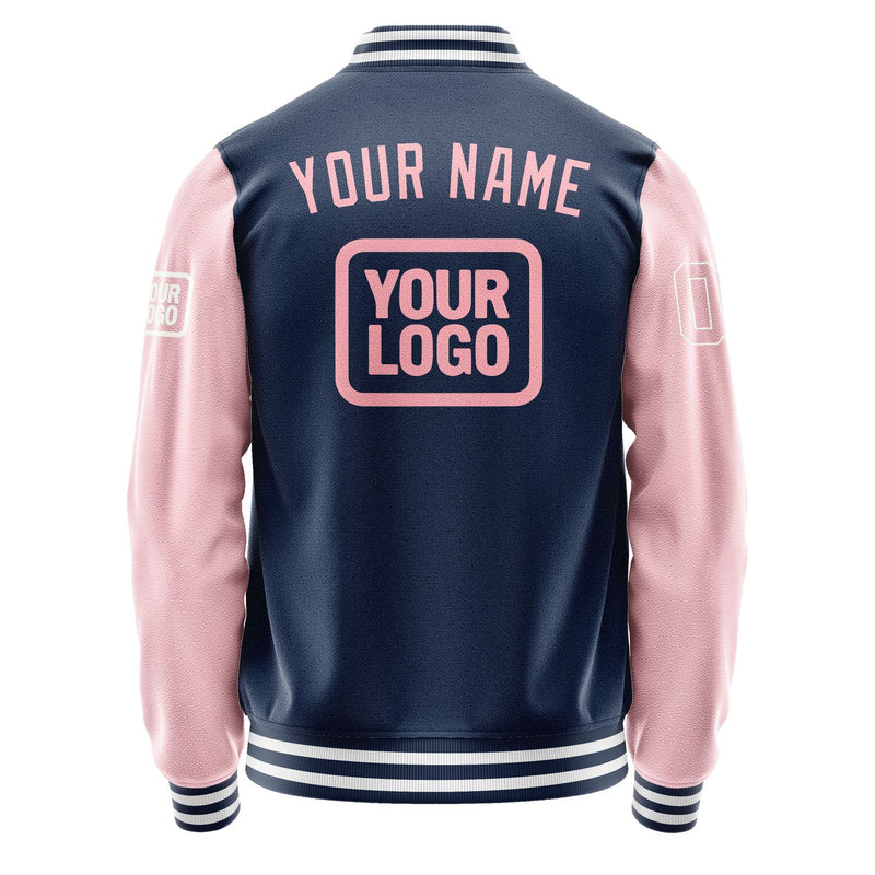 Maßgeschneidertes Marineblau Rosa Jacke JA101021101818212118