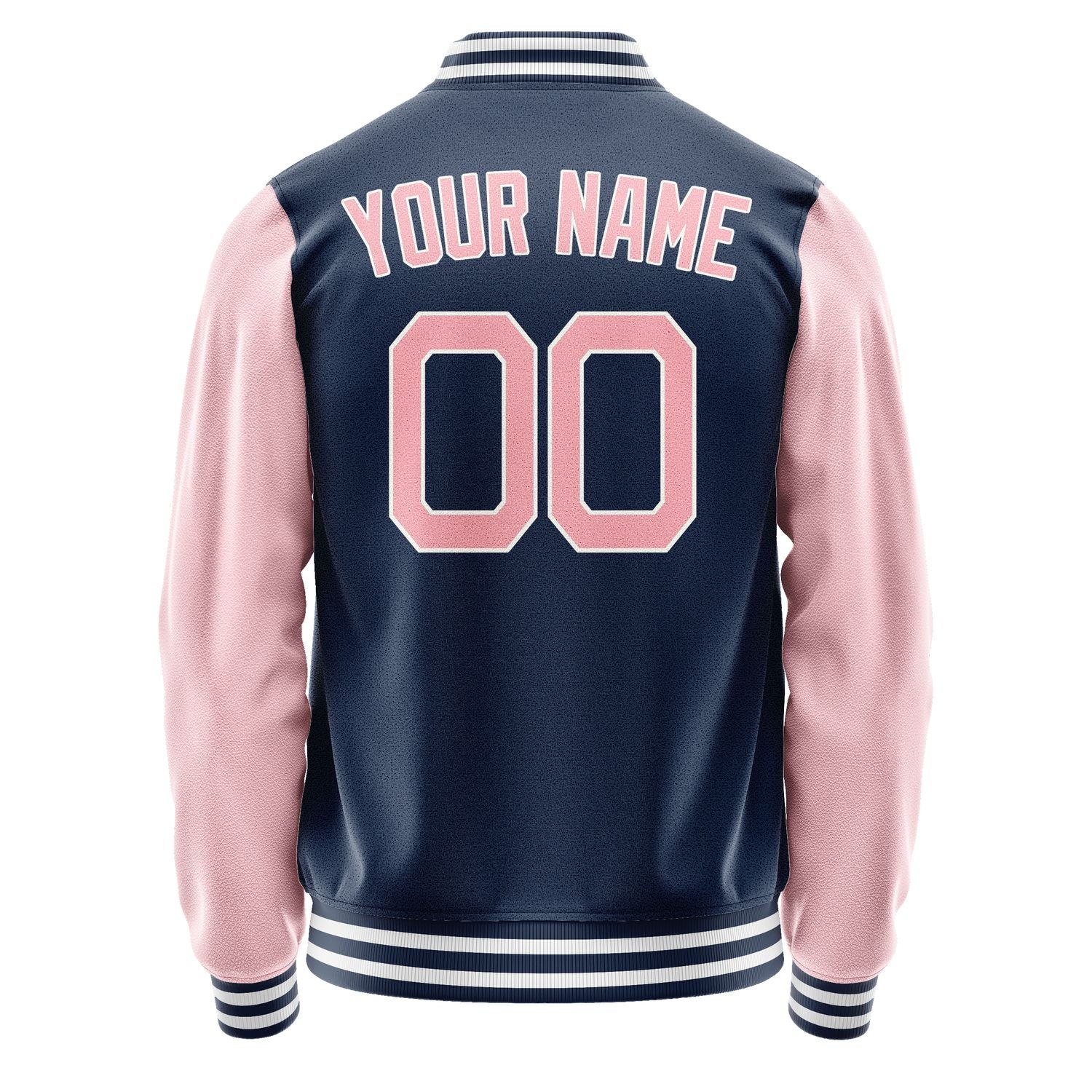 Maßgeschneidertes Marineblau Rosa Jacke Ja1010211018B21821