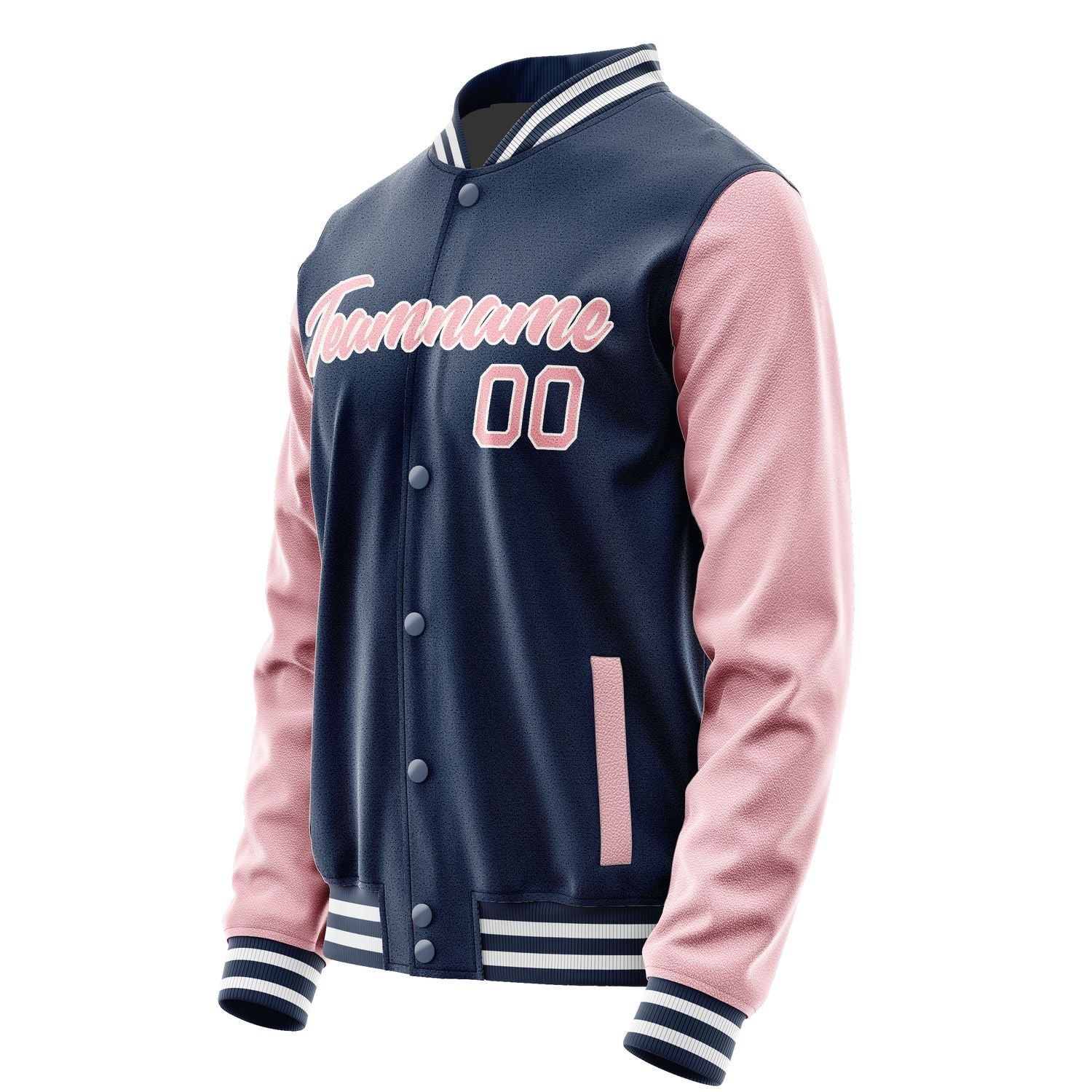 Maßgeschneidertes Marineblau Rosa Jacke Ja1010211018B21821