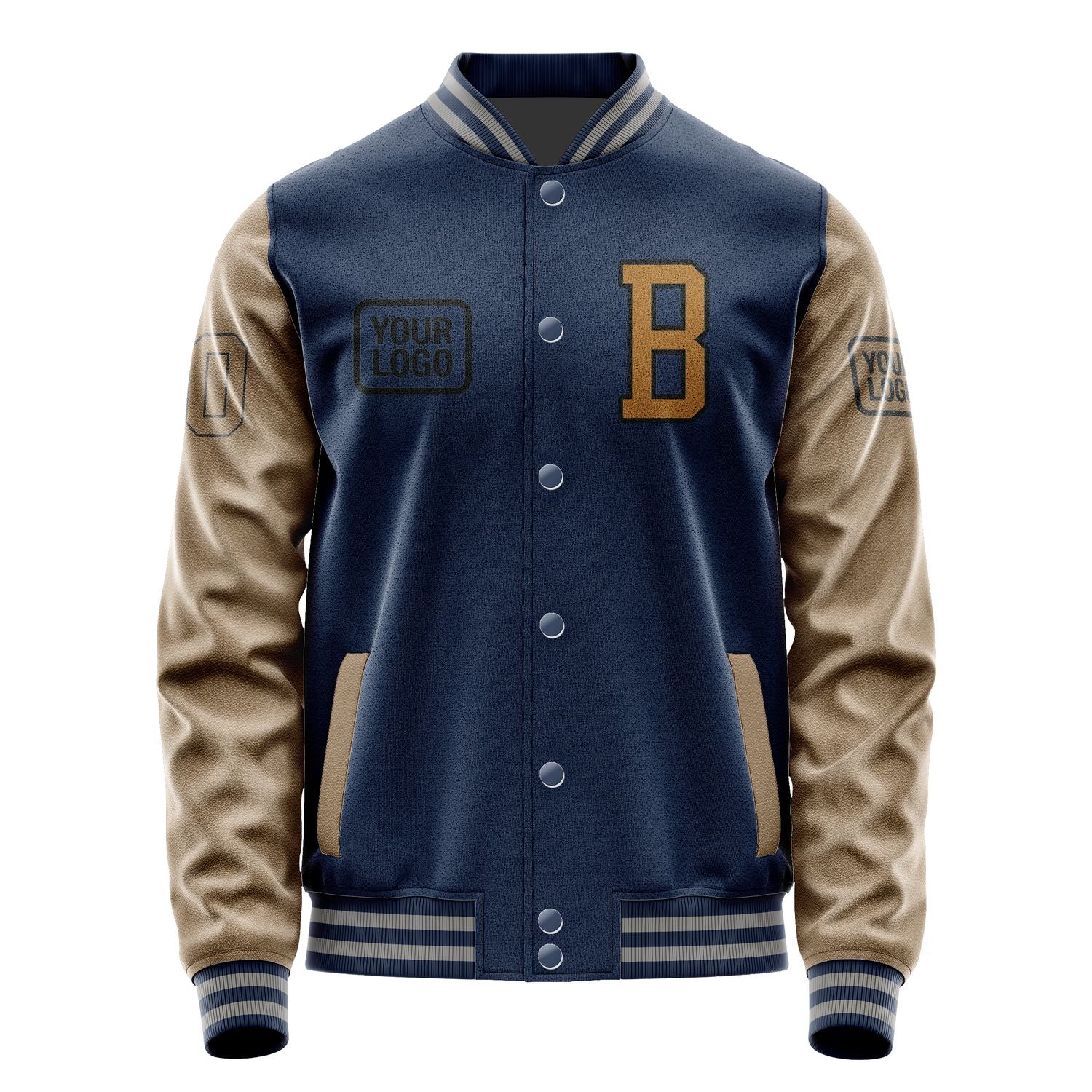 Maßgeschneidertes Marineblau Khaki Jacke JA101022100417222217