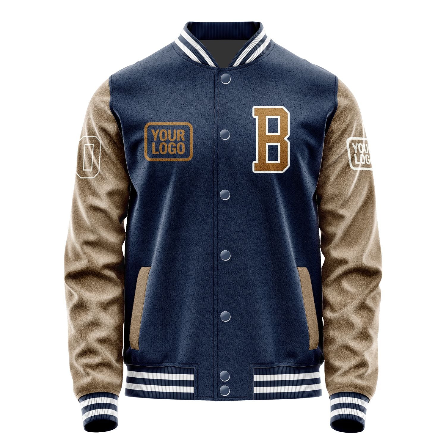 Maßgeschneidertes Marineblau Khaki Jacke JA101022101818222218