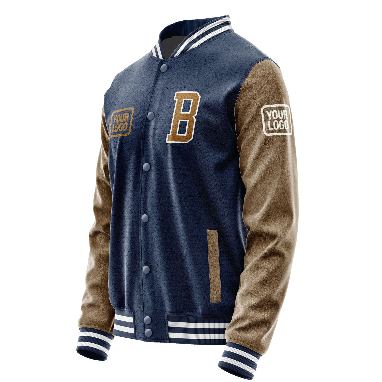 Maßgeschneidertes Marineblau Khaki Jacke JA101022101818222218