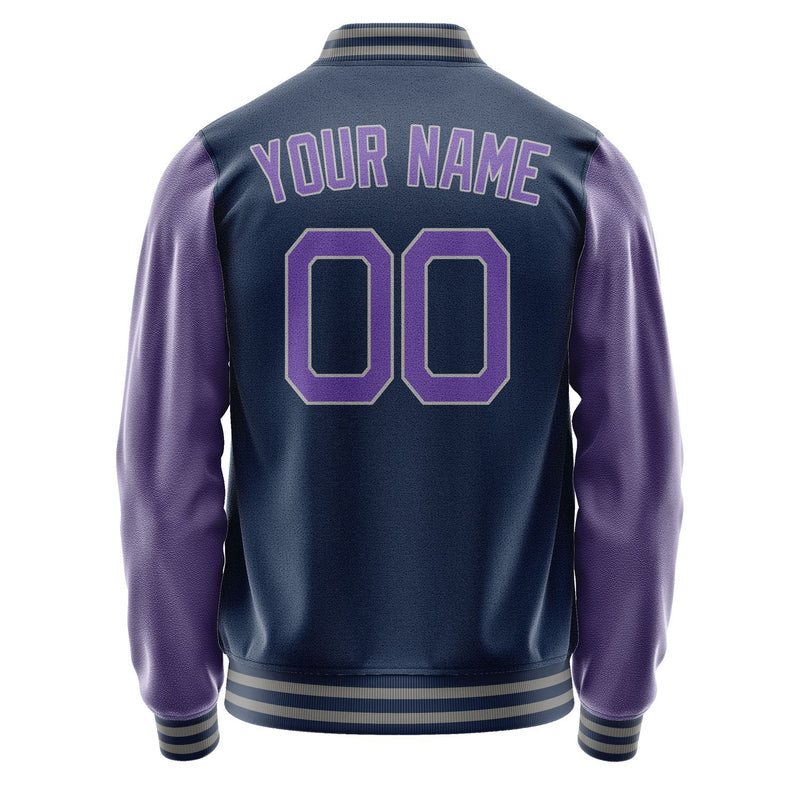Maßgeschneidertes Marineblau Lavendel Jacke Ja1010231004B20423