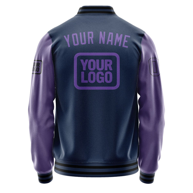 Maßgeschneidertes Marineblau Lavendel Jacke JA101023101717232317