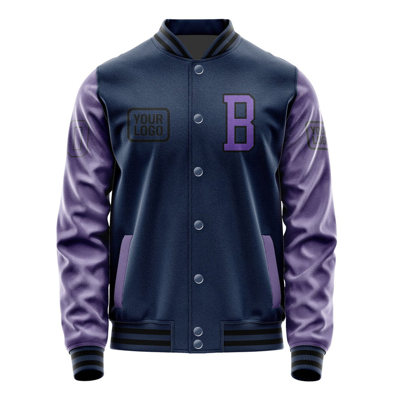Maßgeschneidertes Marineblau Lavendel Jacke JA101023101717232317