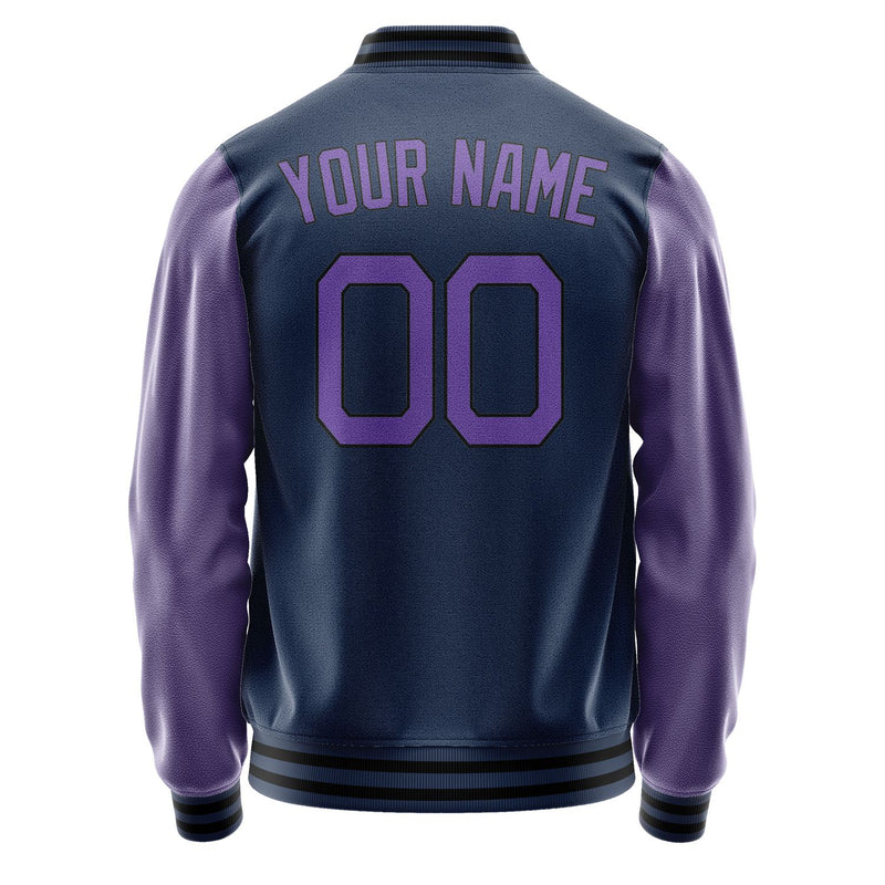 Maßgeschneidertes Marineblau Lavendel Jacke Ja1010231017B21723