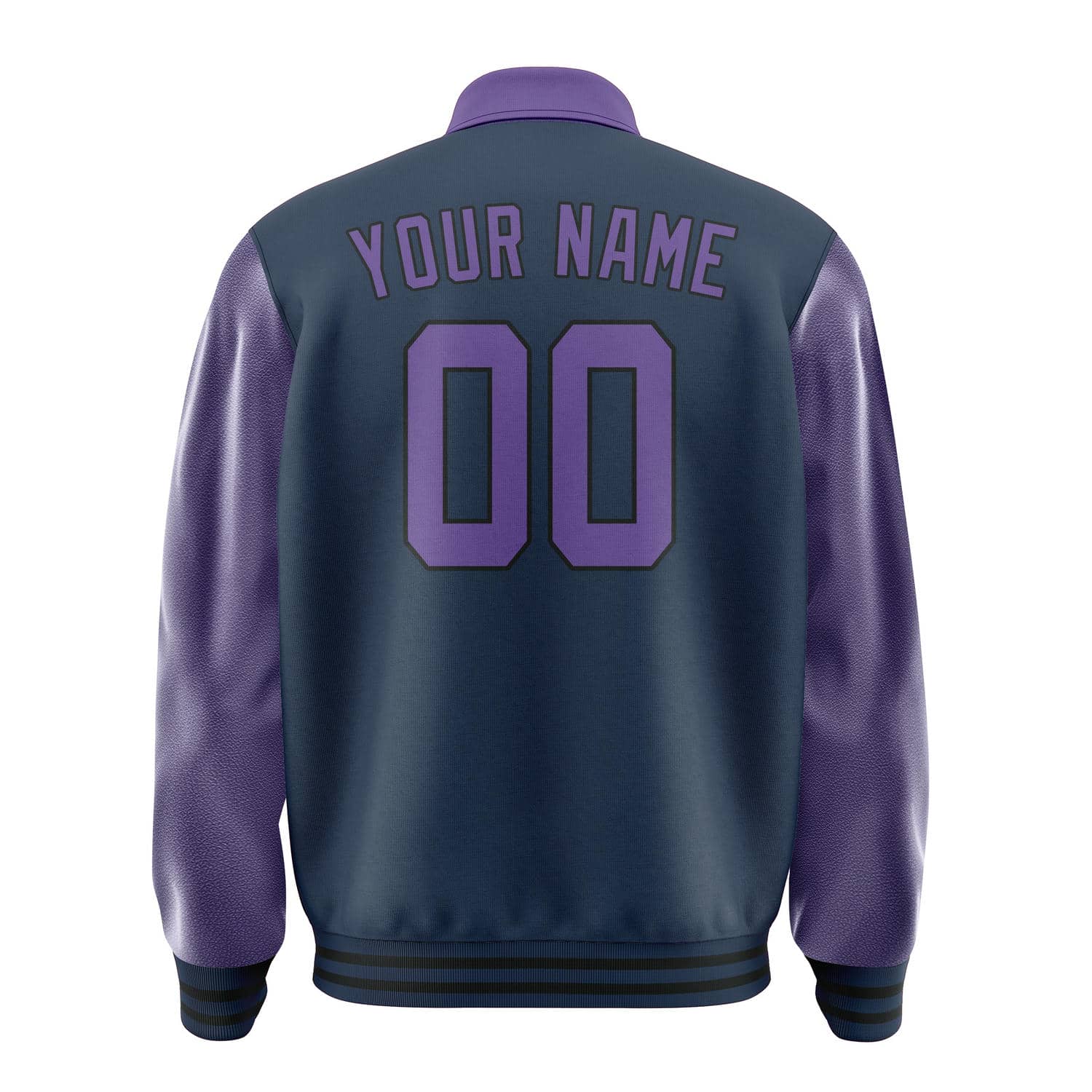 Maßgeschneidertes Marineblau Lavendel Jacke
