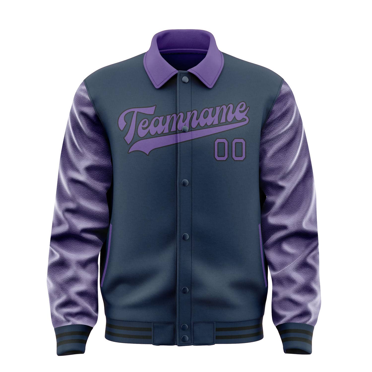 Maßgeschneidertes Marineblau Lavendel Jacke