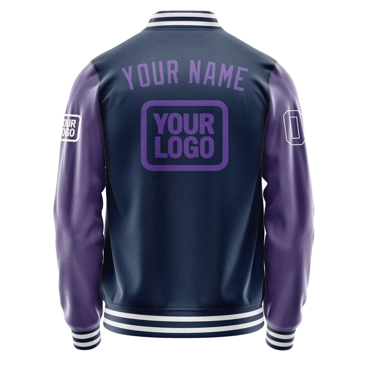 Maßgeschneidertes Marineblau Lavendel Jacke JA101023101818232318