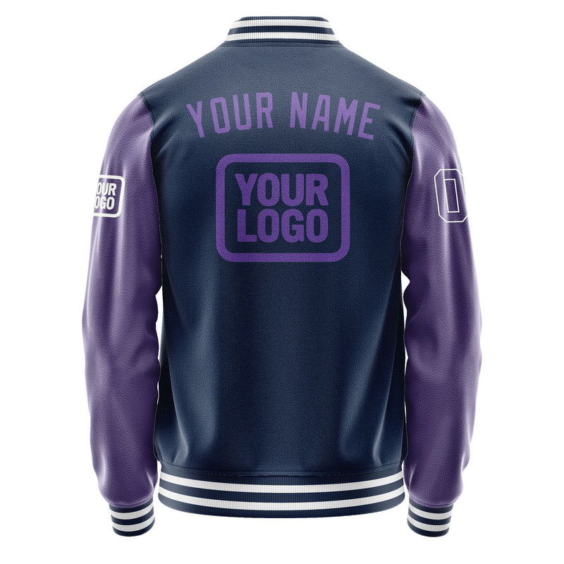 Maßgeschneidertes Marineblau Lavendel Jacke JA101023101818232318