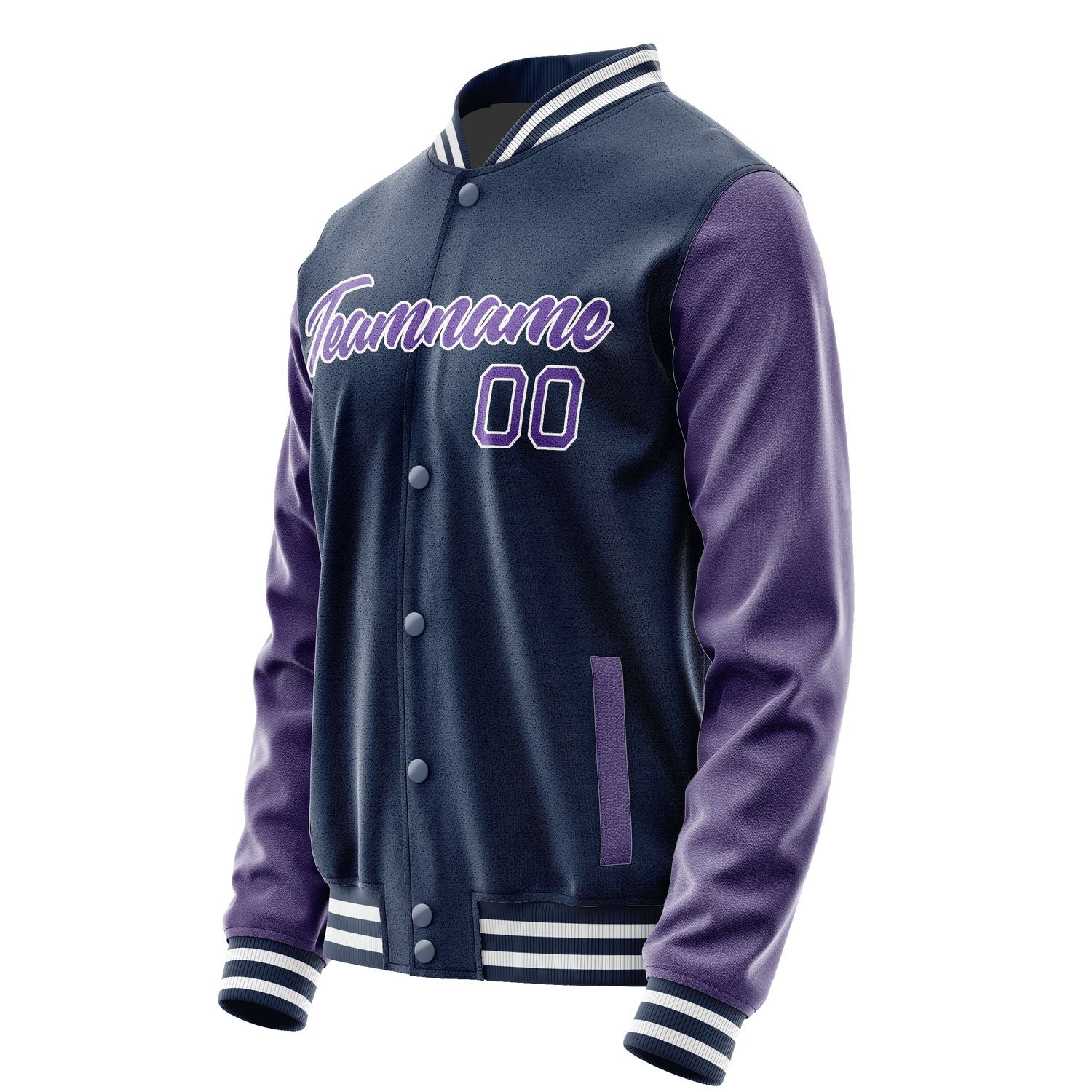 Maßgeschneidertes Marineblau Lavendel Jacke Ja1010231018B21823