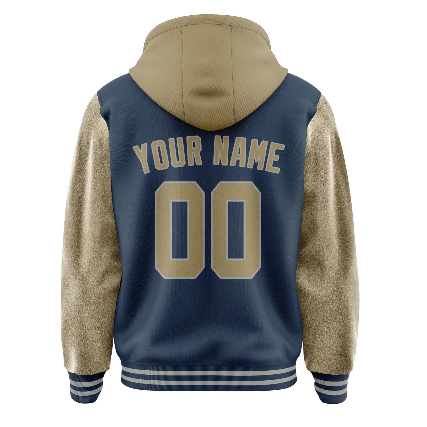 Maßgeschneidertes Marineblau Hellkhaki Jacke