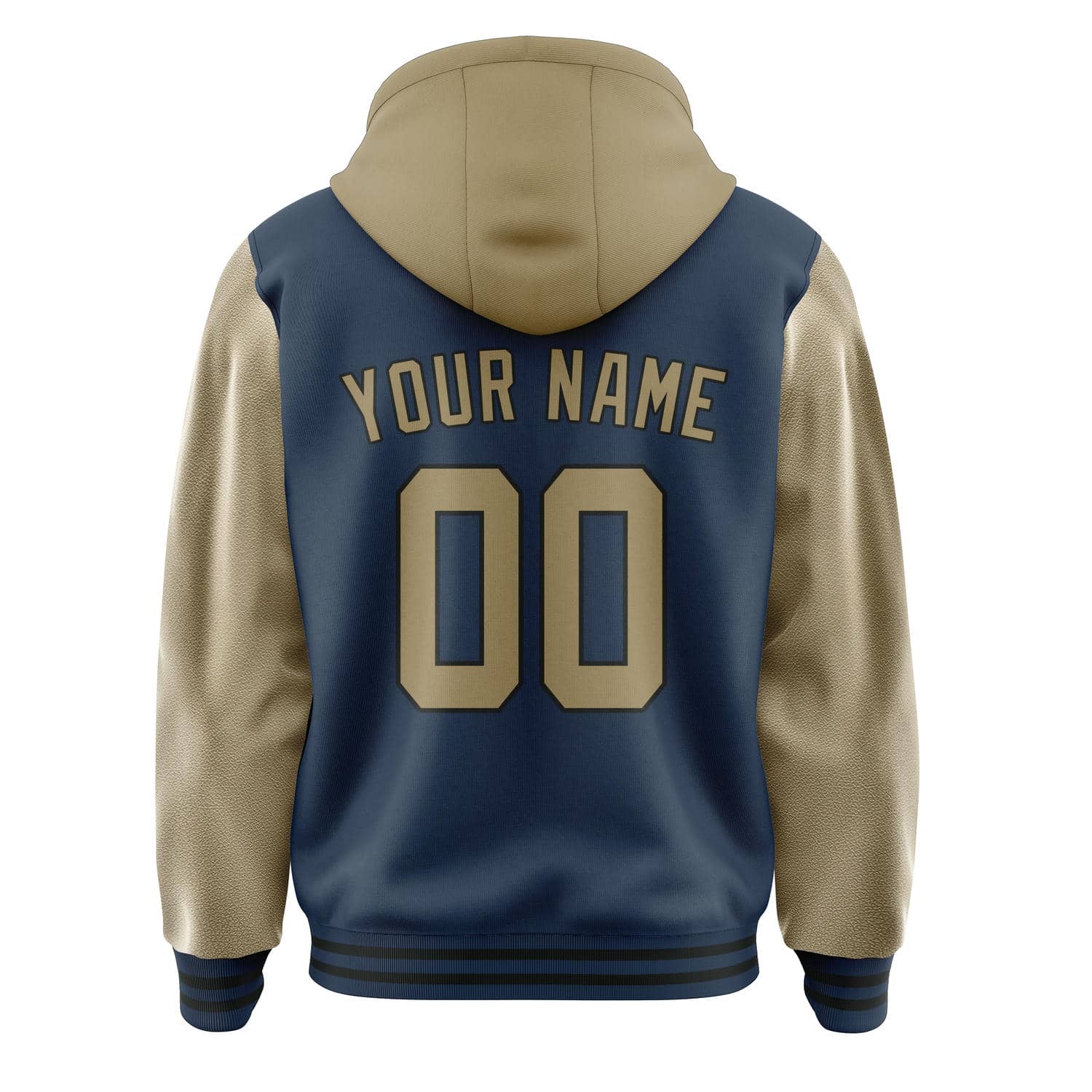 Maßgeschneidertes Marineblau Hellkhaki Jacke