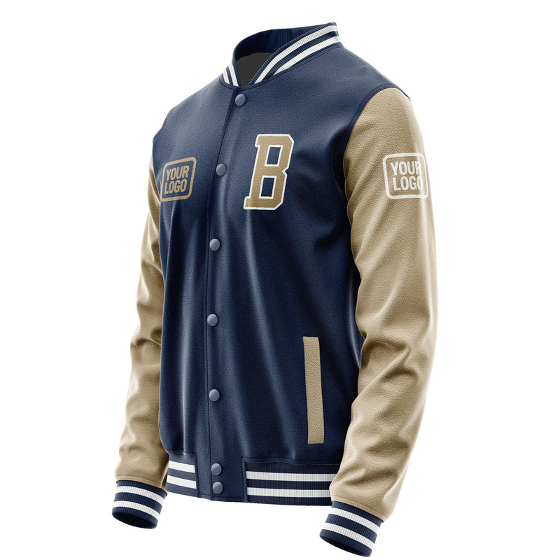 Maßgeschneidertes Marineblau Hellkhaki Jacke JA101025101818252518
