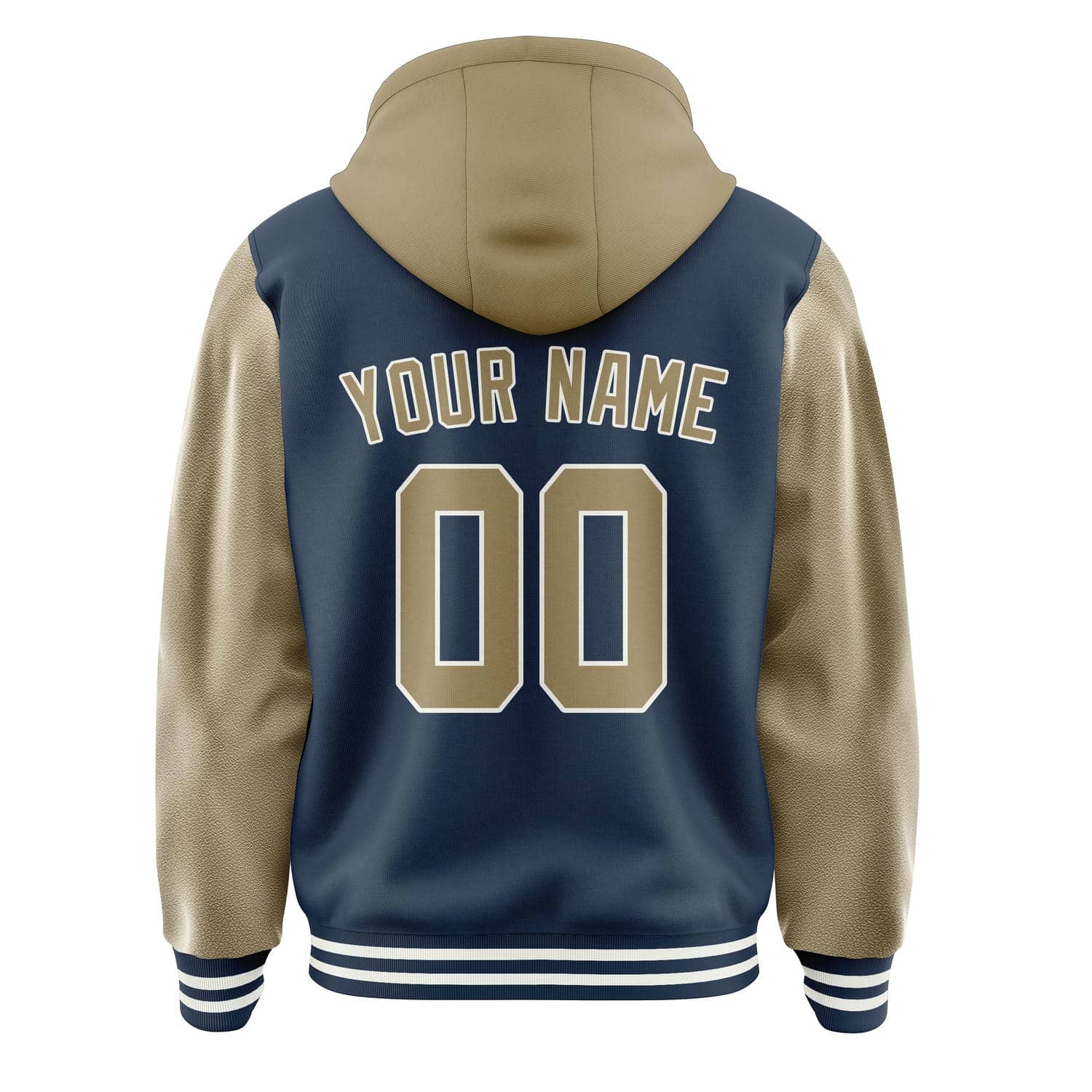 Maßgeschneidertes Marineblau Hellkhaki Jacke