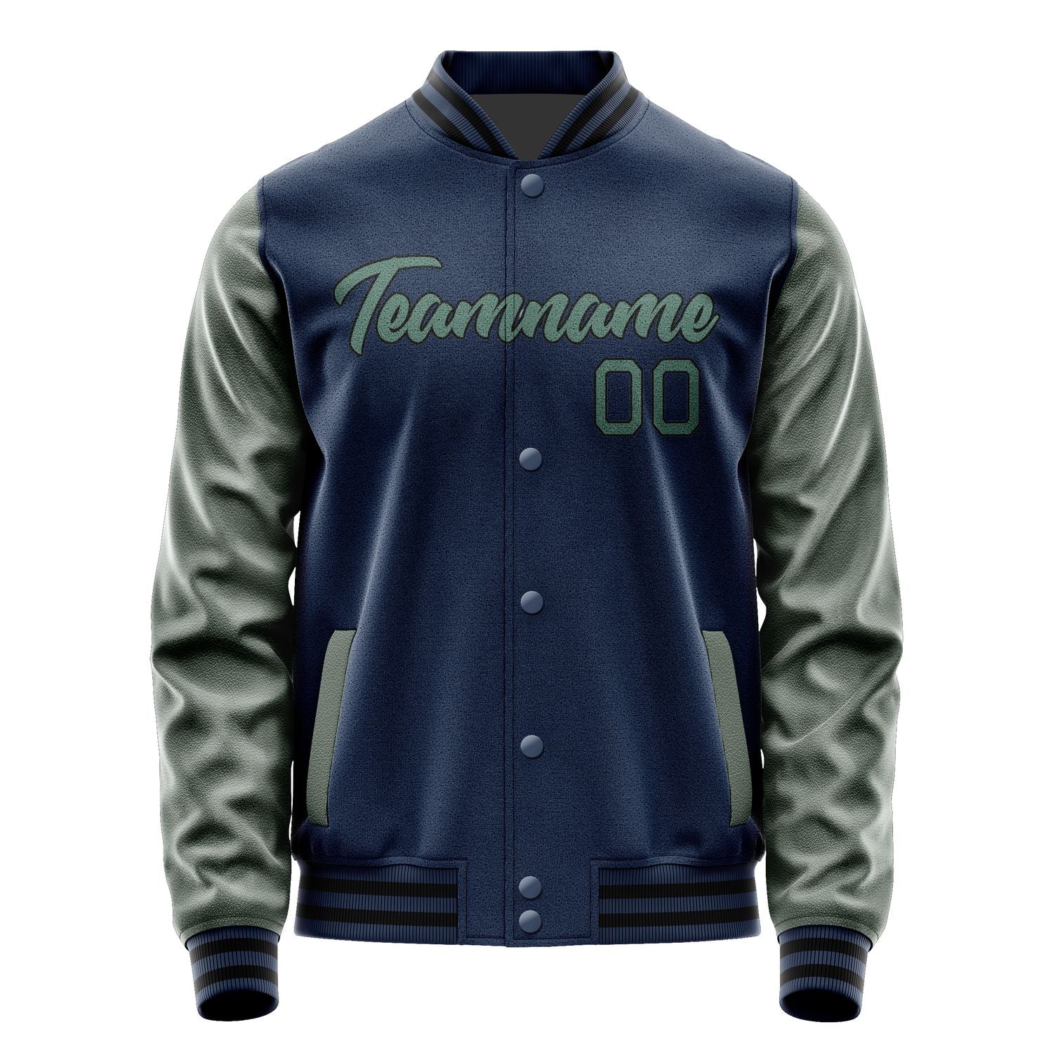 Maßgeschneidertes Marineblau Blaugrün Jacke Ja1010271017B21727