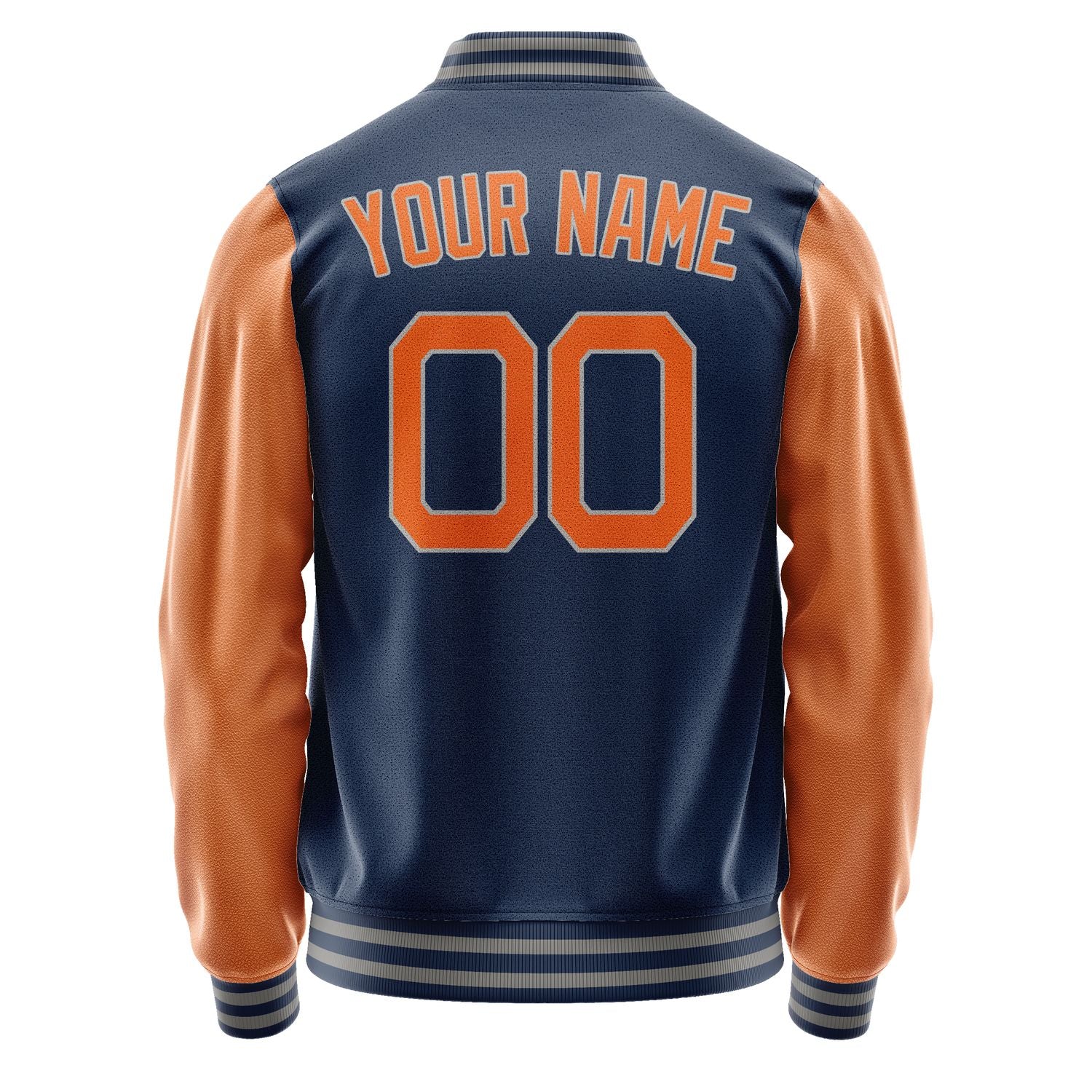 Maßgeschneidertes Marineblau Orange Jacke Ja1010281004B20428