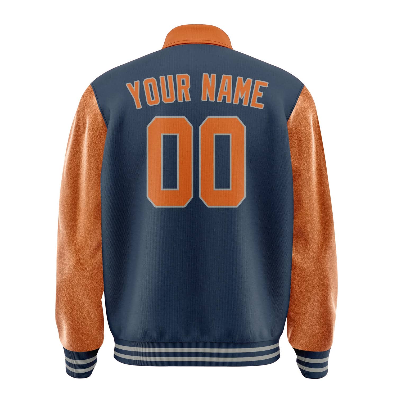 Maßgeschneidertes Marineblau Orange Jacke