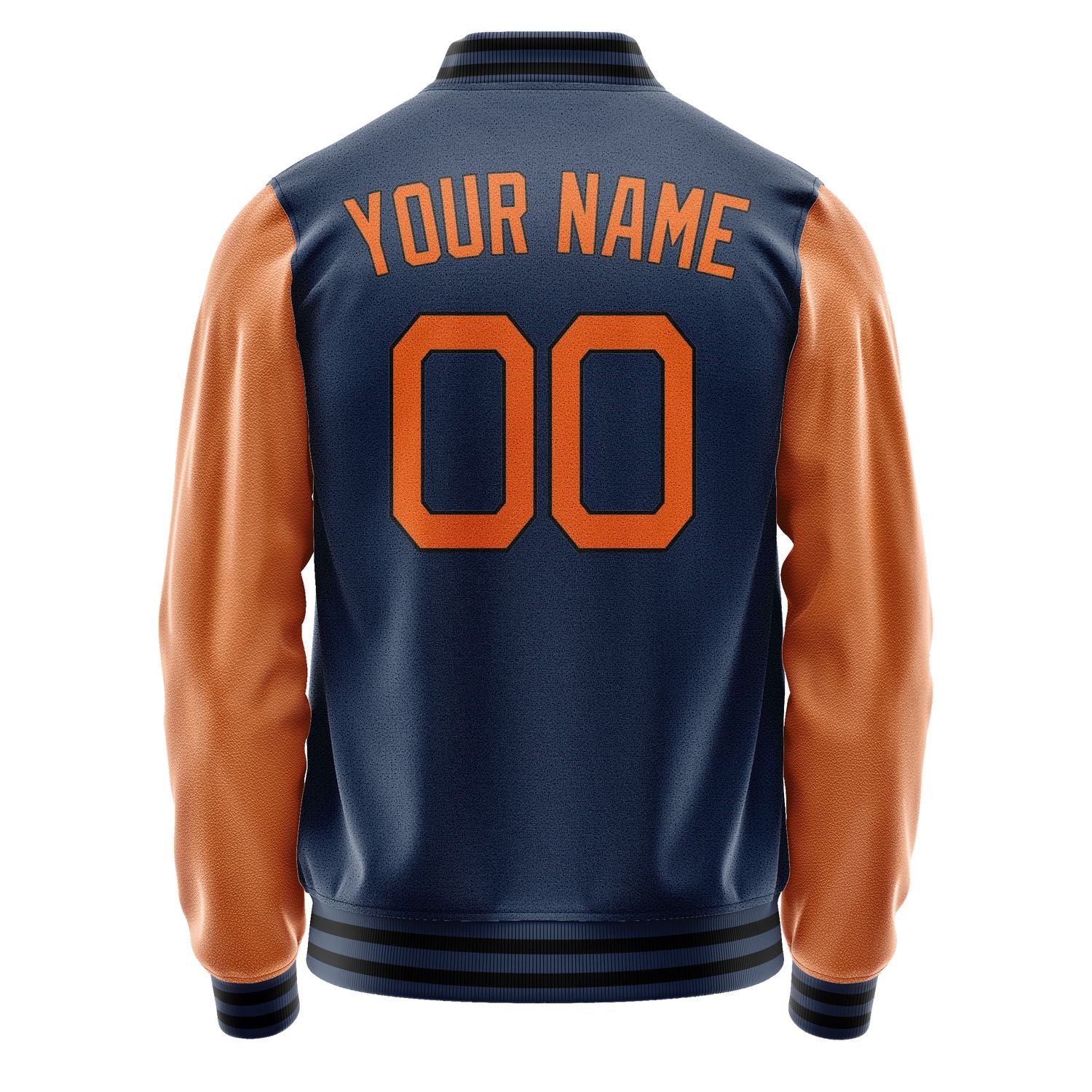 Maßgeschneidertes Marineblau Orange Jacke Ja1010281017B21728