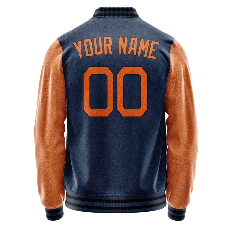 Maßgeschneidertes Marineblau Orange Jacke Ja1010281017B21728