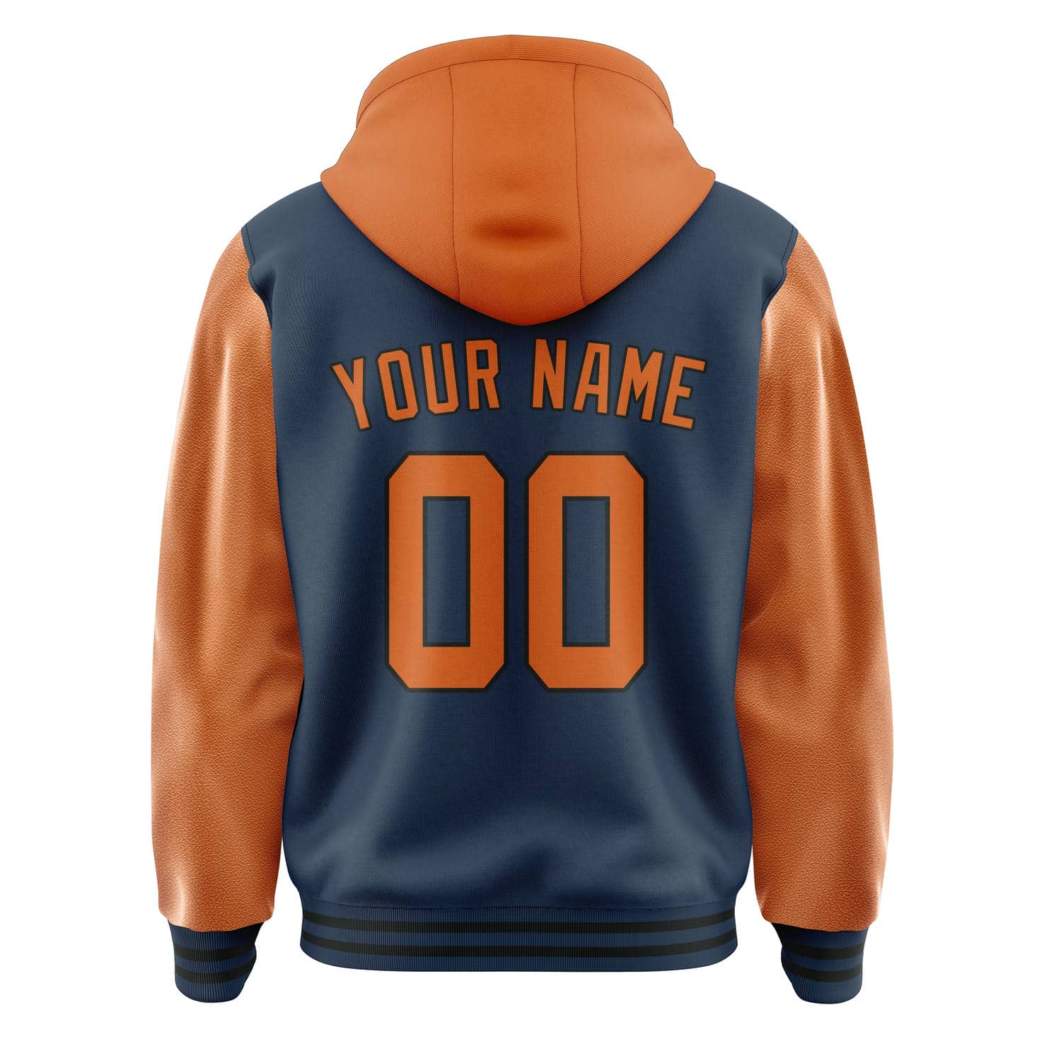 Maßgeschneidertes Marineblau Orange Jacke