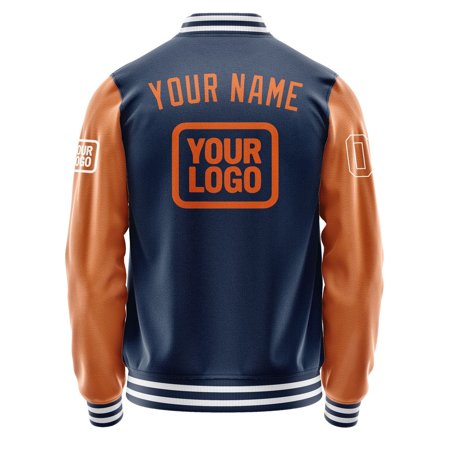 Maßgeschneidertes Marineblau Orange Jacke JA101028101818282818