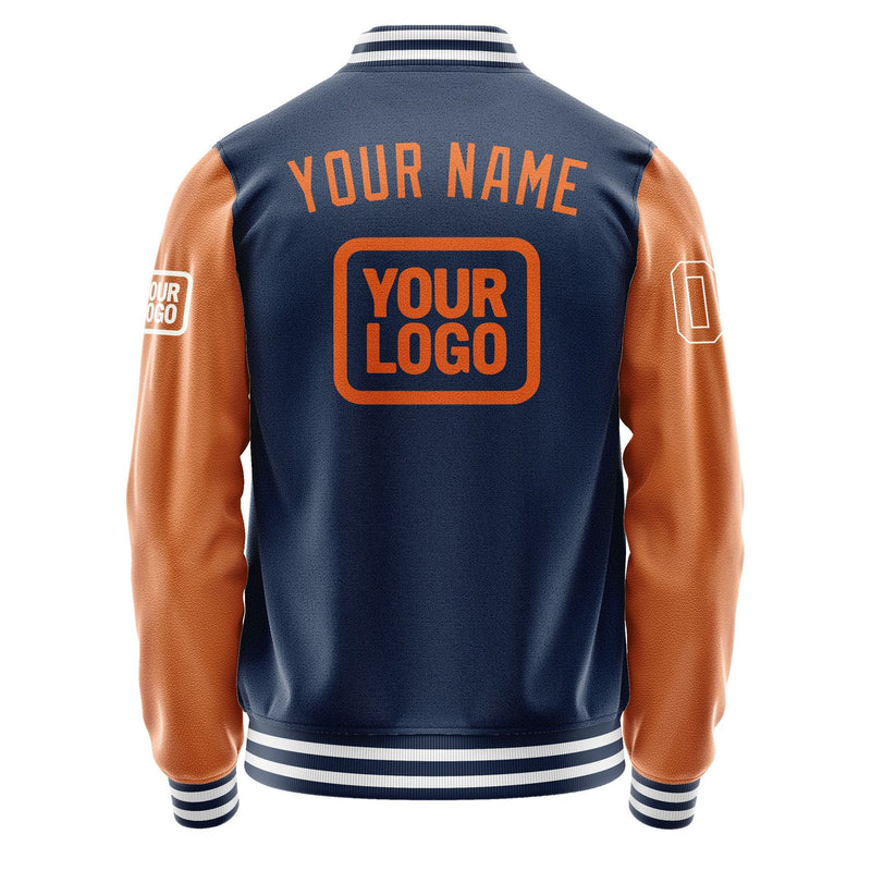 Maßgeschneidertes Marineblau Orange Jacke JA101028101818282818