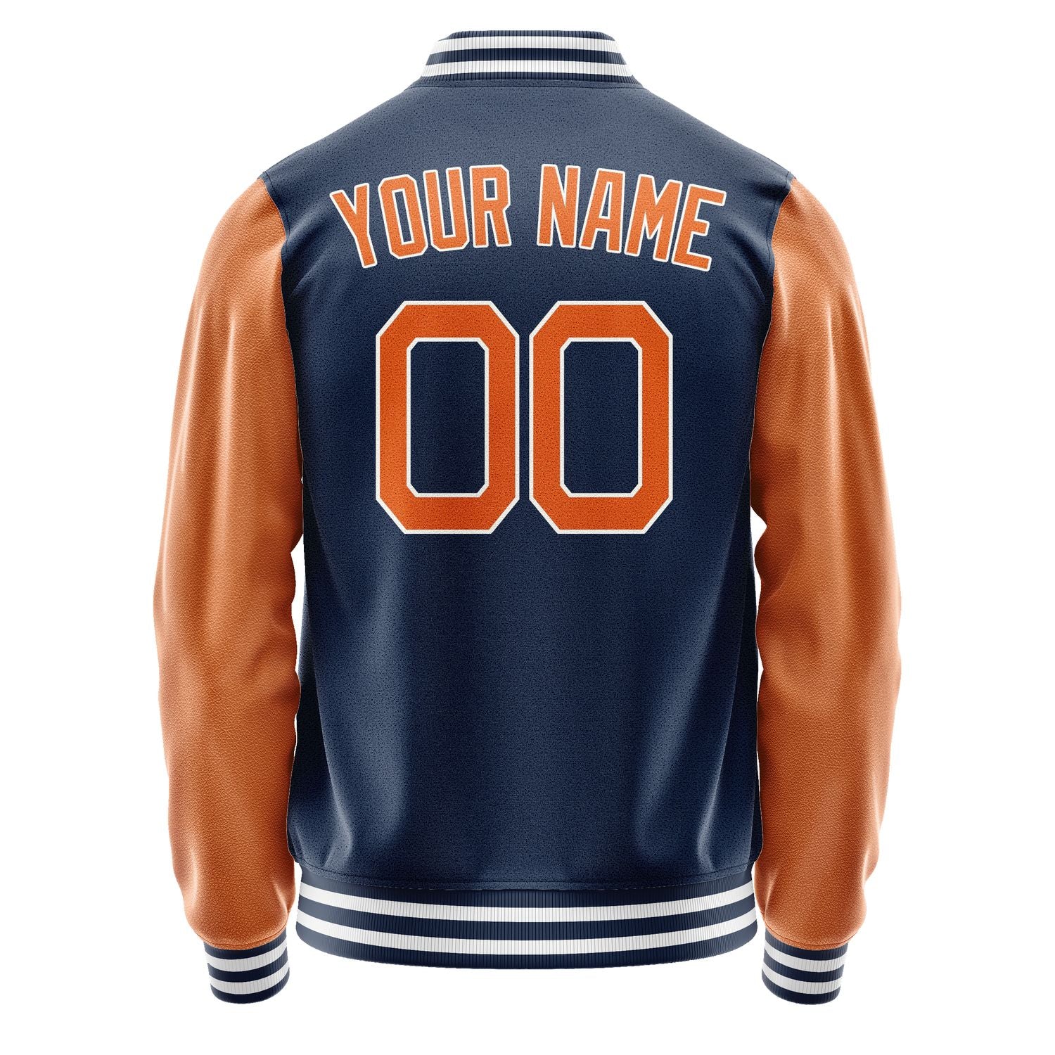 Maßgeschneidertes Marineblau Orange Jacke Ja1010281018B21828