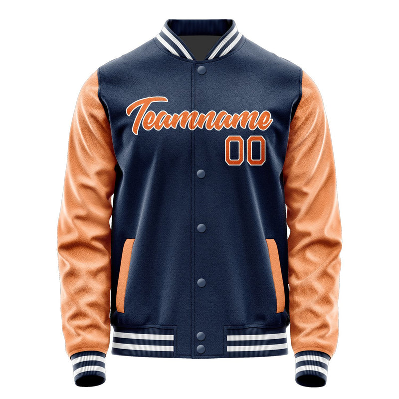 Maßgeschneidertes Marineblau Orange Jacke Ja1010281018B21828