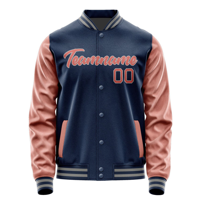 Maßgeschneidertes Marineblau Kupferrose Jacke Ja1010291004B20429