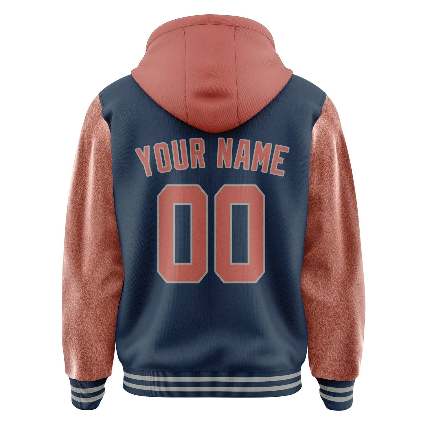 Maßgeschneidertes Marineblau Kupferrose Jacke
