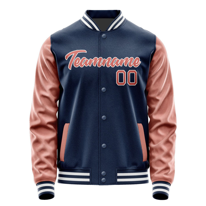 Maßgeschneidertes Marineblau Kupferrose Jacke Ja1010291018B21829